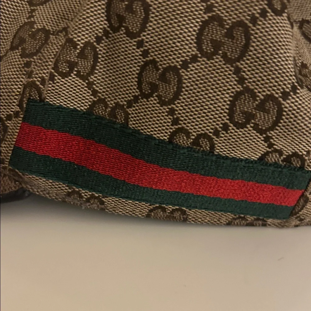 Authentic Gucci Canvas Beige GG Monogram Hat